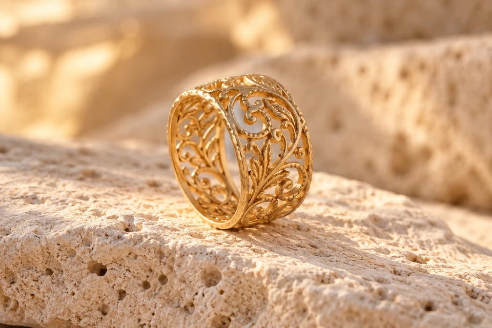 Representative editorial ring concept; not presented as an authentic LIVENLIFE product.